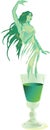 Green Fairy Absinthe Royalty Free Stock Photo