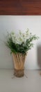 Green fake flowers to beautify your room