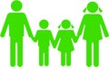 Green family together