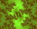 Green fantasy fractal flowery abstract geometries, vivid texture Royalty Free Stock Photo