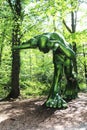 Green Fantasy themed Giant statue