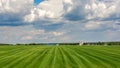 Farm fields, rural landscape