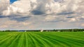 Farm fields, rural landscape