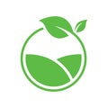 Green farm logo template