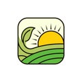 Green Farm Nature Landscaping Creative Logo