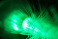 Green fiber optic Royalty Free Stock Photo
