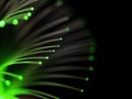 Green fibre optic Royalty Free Stock Photo