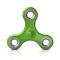 Green fidget spinner stress relieving toy