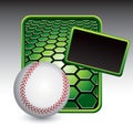 Green field baseball layout