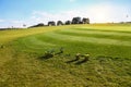 Background landscape golf course Royalty Free Stock Photo