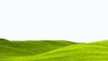 green field isolated against a white background Royalty Free Stock Photo