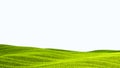 green field isolated against a white background Royalty Free Stock Photo