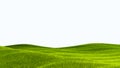 green field isolated against a white background Royalty Free Stock Photo