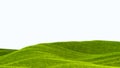 green field isolated against a white background Royalty Free Stock Photo