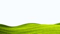 green field isolated against a white background Royalty Free Stock Photo