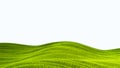 green field isolated against a white background Royalty Free Stock Photo
