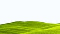 green field isolated against a white background Royalty Free Stock Photo