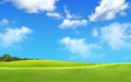 Green field Landscape Royalty Free Stock Photo