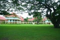 Green field and Mrigadayavan Palace