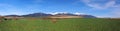 Green field and Rohace mountains, Slovakia Royalty Free Stock Photo