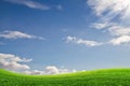 Green field and sky