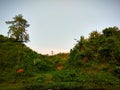 Green Field and Sky at Chattogram Bangladesh Royalty Free Stock Photo