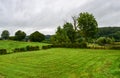 Green fields and natural surroundings at the Belgian countryside around Voeren Royalty Free Stock Photo