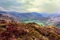 The green fields of Rosthwaite Royalty Free Stock Photo