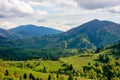 Green fields rural landscape