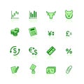 Green finance icons