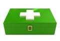 Green first aid box kit sign Royalty Free Stock Photo