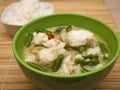 Green fish curry Royalty Free Stock Photo