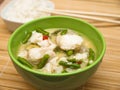 Green fish curry Royalty Free Stock Photo