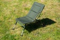 Green fishing chair also for relaxation Royalty Free Stock Photo