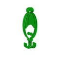 Green Fishing lure icon isolated on transparent background. Fishing tackle.