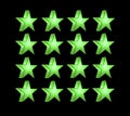 Green five pointed star Royalty Free Stock Photo