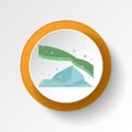 Green flash winter green color icon. Elements of winter wonderland multi colored icons. Premium quality graphic design icon