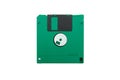 Green floppy disk Royalty Free Stock Photo