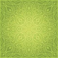 Green Floral Easter Decorative ornate pattern wallpaper vector repeatable design backround