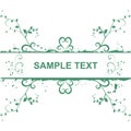 Green floral frame Royalty Free Stock Photo