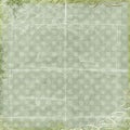 Green floral love background scrapbook paper Royalty Free Stock Photo