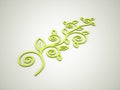 Green floral motive concept Royalty Free Stock Photo