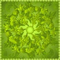 Green floral ornament background Royalty Free Stock Photo
