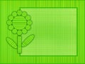 Green flower frame Royalty Free Stock Photo