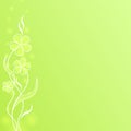 Green flower spring background Royalty Free Stock Photo