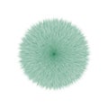 Green Fluffy Vector Hair Ball Royalty Free Stock Photo