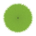 Green Fluffy Vector Hair Ball Royalty Free Stock Photo