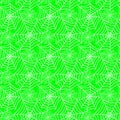 Green Fluo Cob webs Seamless Background Royalty Free Stock Photo