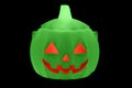 Green fluorescent halloween pumpkin