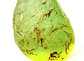 Green fluorite crystal